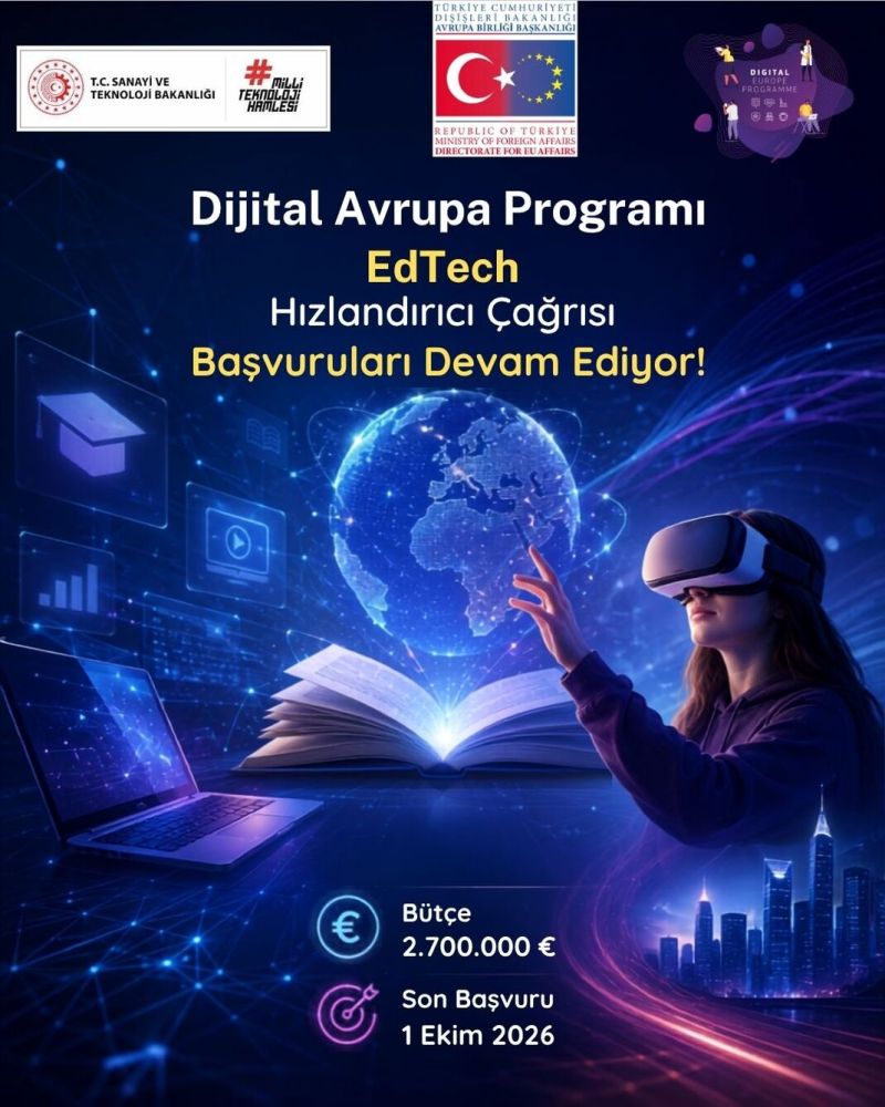 Dijital Avrupa Programı EdTech Hızlandırıcı Çağrısı Başvuruları Devam Ediyor!